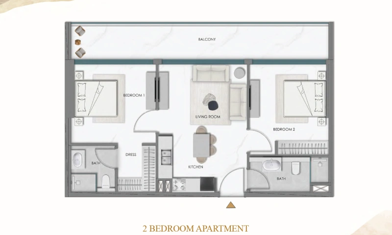 Geräumige 2-Zimmer-Wohnung mit modernem Layout in Top-Lage!
