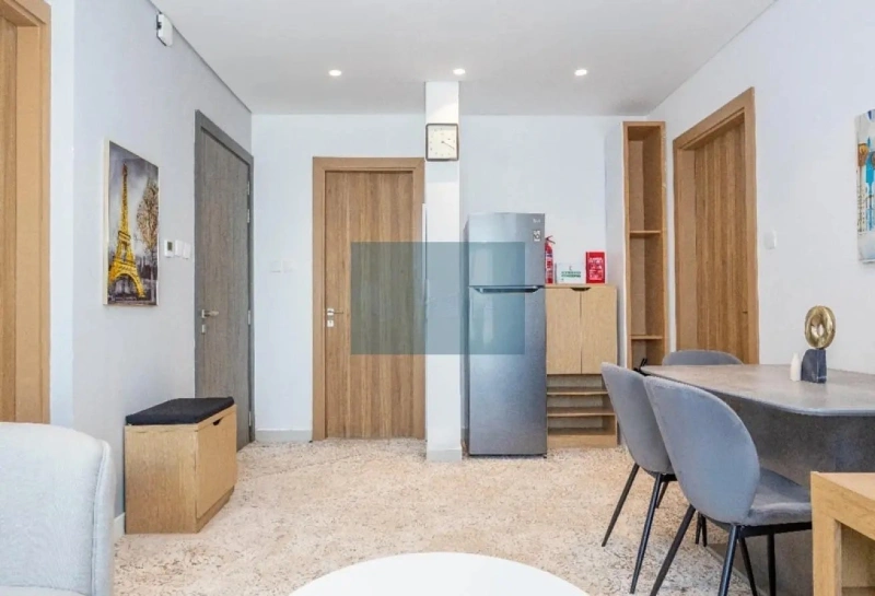 Moderne 1-Schlafzimmer-Wohnung mit Balkon &amp; elegantem Interieur im Blue Waves Tower in Dubai Land