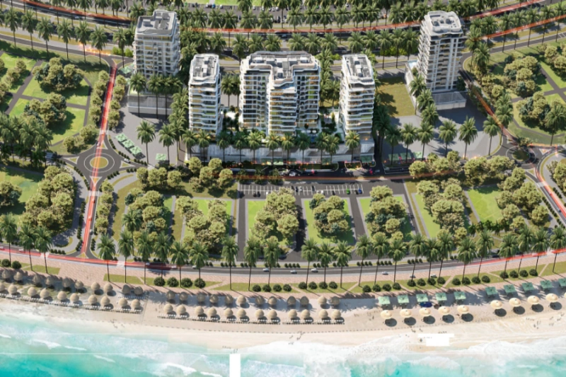 Stilvolle Wohnung mit einem Schlafzimmer und modernem Design