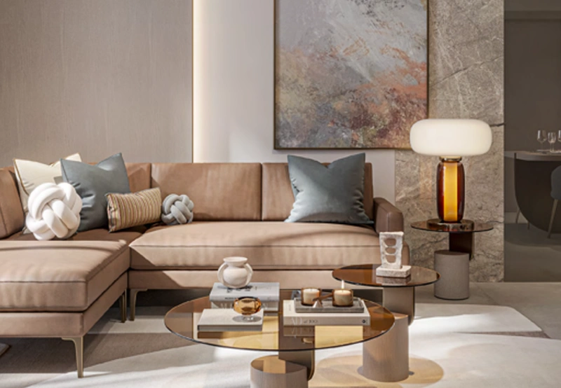 Geräumiges Studio-Apartment mit modernem Design und stilvollem Layout.