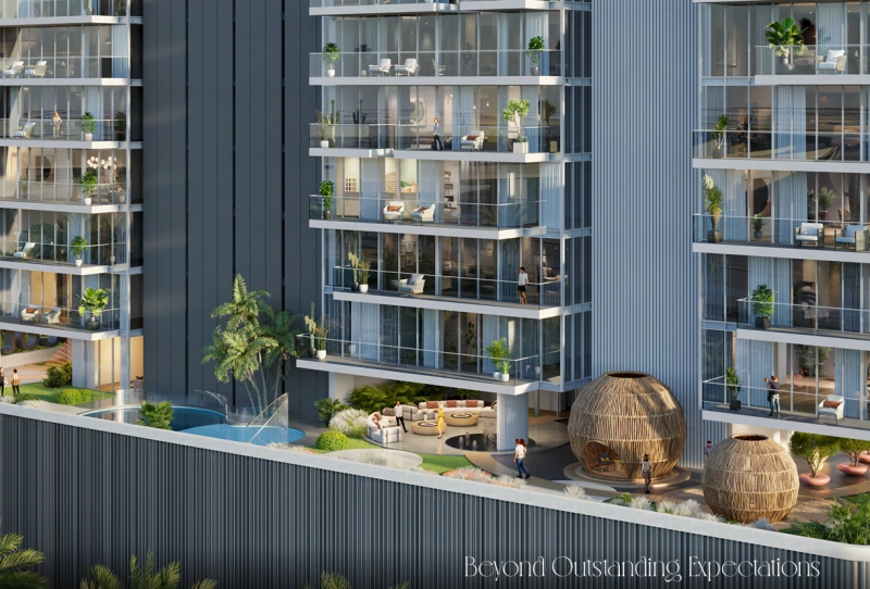 Geräumiges Studio-Apartment mit modernem Design und stilvollem Layout.