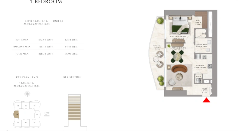 Exklusives 1-Zimmer Luxusapartment am Strand mit eleganter Ausstattung