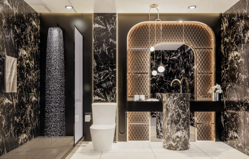 Luxuriöse Präsidentensuite mit einem Schlafzimmer und Büro - elegantes Design, großartige Annehmlichkeiten