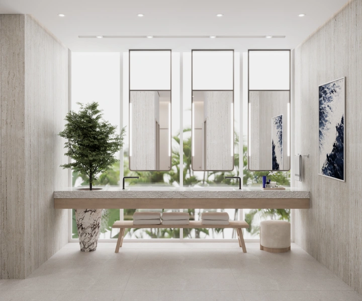 Lichtdurchflutete 1-Zimmer-Wohnung mit atemberaubendem Ausblick und hochwertigen Porzellanfliesen