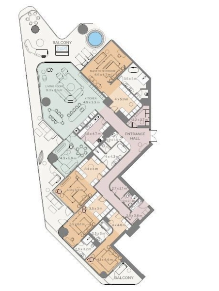 Exklusive 4-Zimmer-Wohnung in Top-Lage Business Bay mit nachhaltiger Architektur!