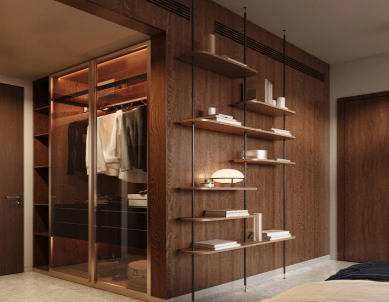 Stilvolles Ein-Zimmer-Apartment mit modernem Design