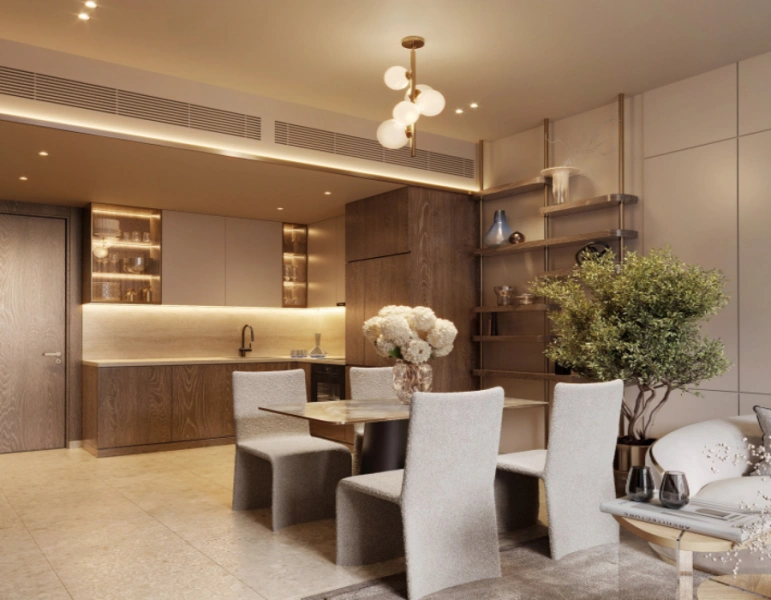 Stilvolles Ein-Zimmer-Apartment mit modernem Design