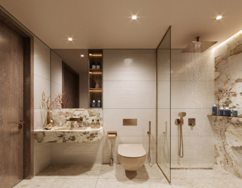 Stilvolles Ein-Zimmer-Apartment mit modernem Design