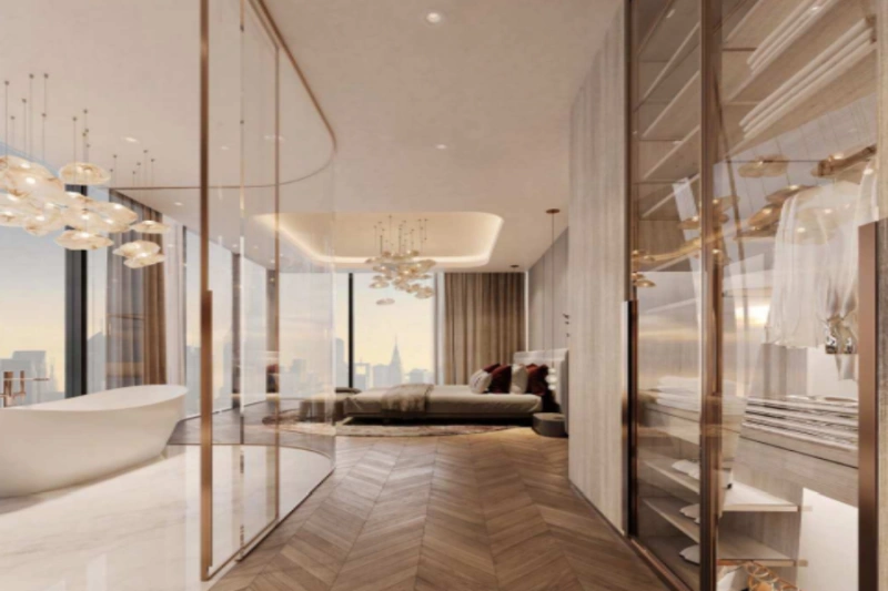 Atemberaubende Drei-Zimmer-Wohnung mit Pool und Panoramablick