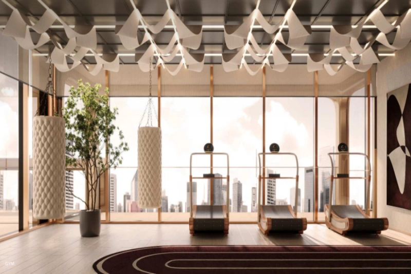 Atemberaubende Drei-Zimmer-Wohnung mit Pool und Panoramablick