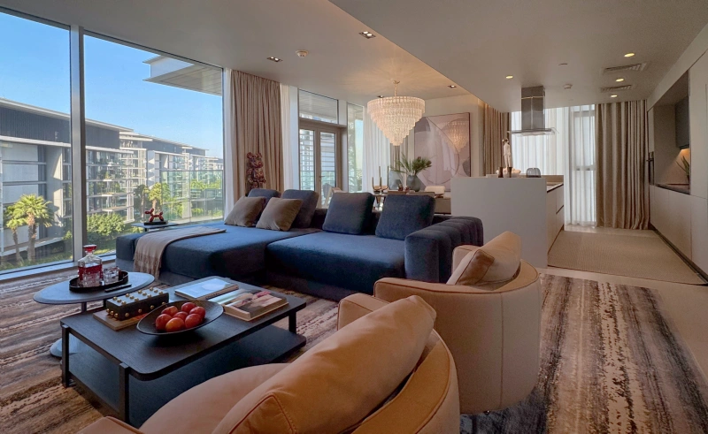 Luxuriöses 3+1 Schlafzimmer Apartment in Bluewaters Residences 6 - Teilweiser Meerblick!