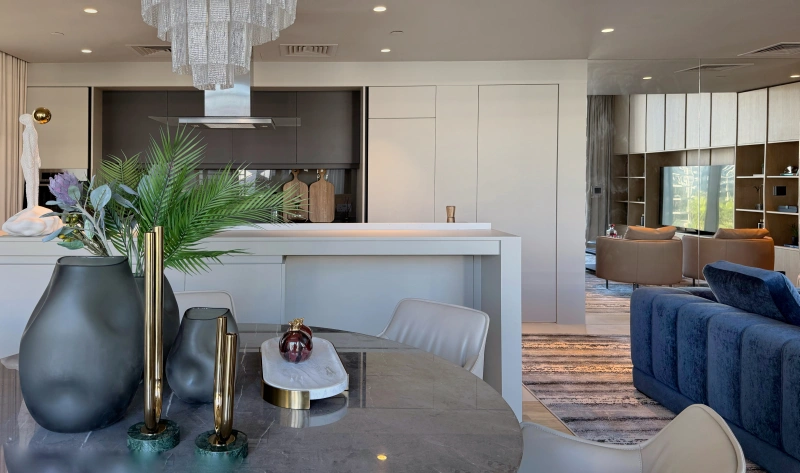 Luxuriöses 3+1 Schlafzimmer Apartment in Bluewaters Residences 6 - Teilweiser Meerblick!