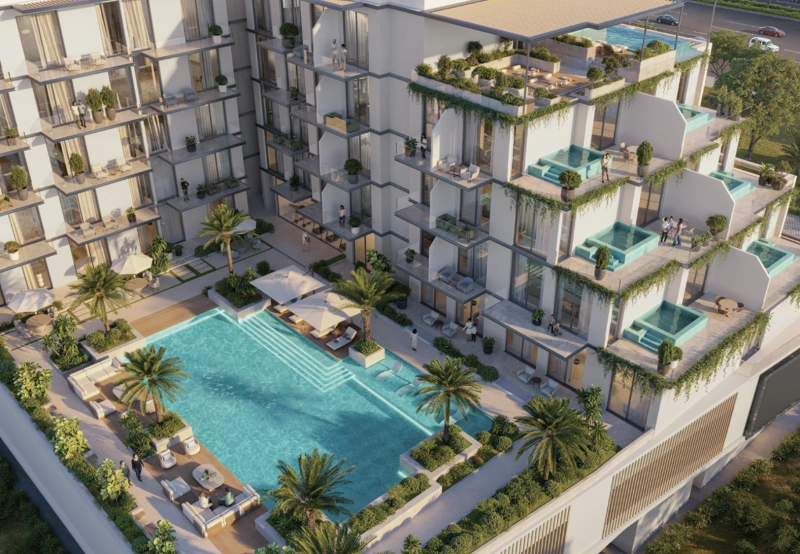 Modernes Wohnen mit Design-orientierter Architektur und Resort-Charakter in JVC!