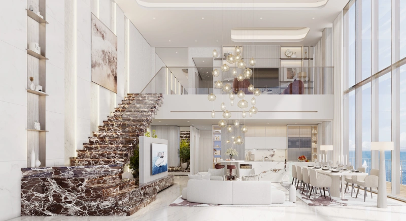 Exklusives Luxus-Penthouse mit 3 Schlafzimmern direkt am Strand & Zugang zum Meer