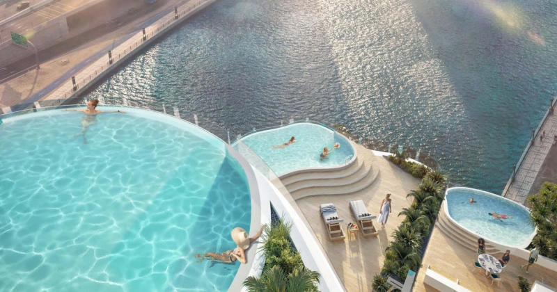 Exklusives 2-Zimmer-Apartment mit Kanalblick im Chic Tower, Business Bay!