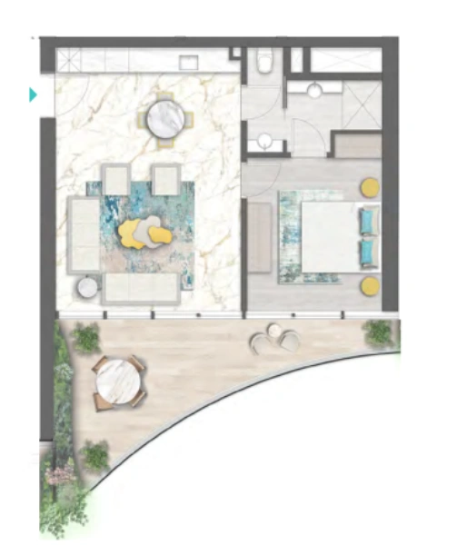 Exklusives 2-Zimmer-Apartment mit Kanalblick im Chic Tower, Business Bay!