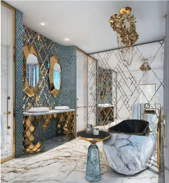 Exklusives 2-Zimmer-Apartment mit Kanalblick im Chic Tower, Business Bay!