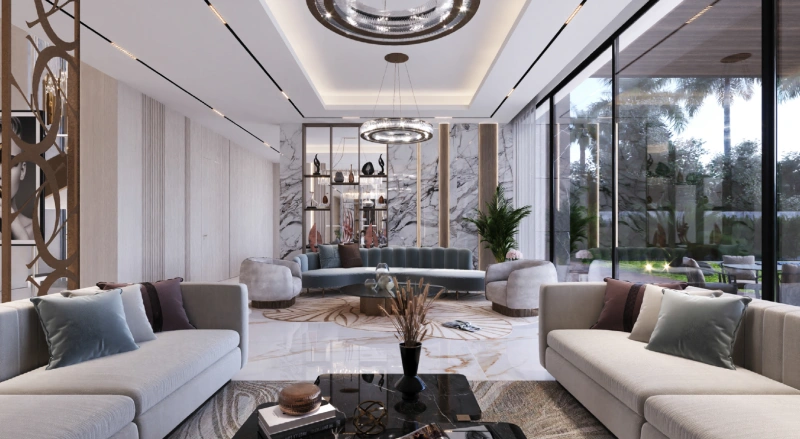 Luxuriöse Villa mit 6 Schlafzimmern, Hausmädchenzimmer, angrenzendem Bad und riesigem Saloon!