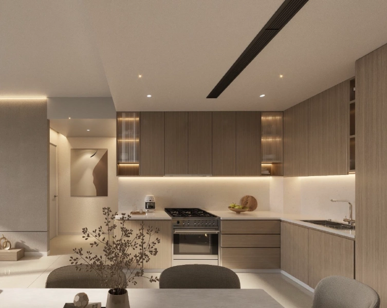 Modernes Design in stilvoller 1-Zimmer-Wohnung