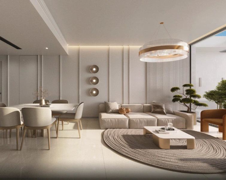 Modernes Design in stilvoller 1-Zimmer-Wohnung