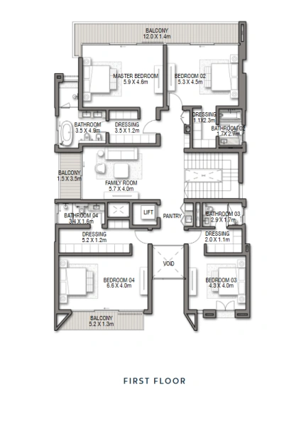 Exklusive 6-Zimmer Luxuswohnung mit direktem Strandzugang und 3 Etagen