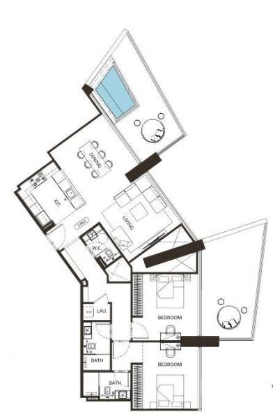 Luxuriöses 2-Zimmer-Apartment in Top-Lage JVC Privat Pool! Erstklassige Ausstattung modernes Design