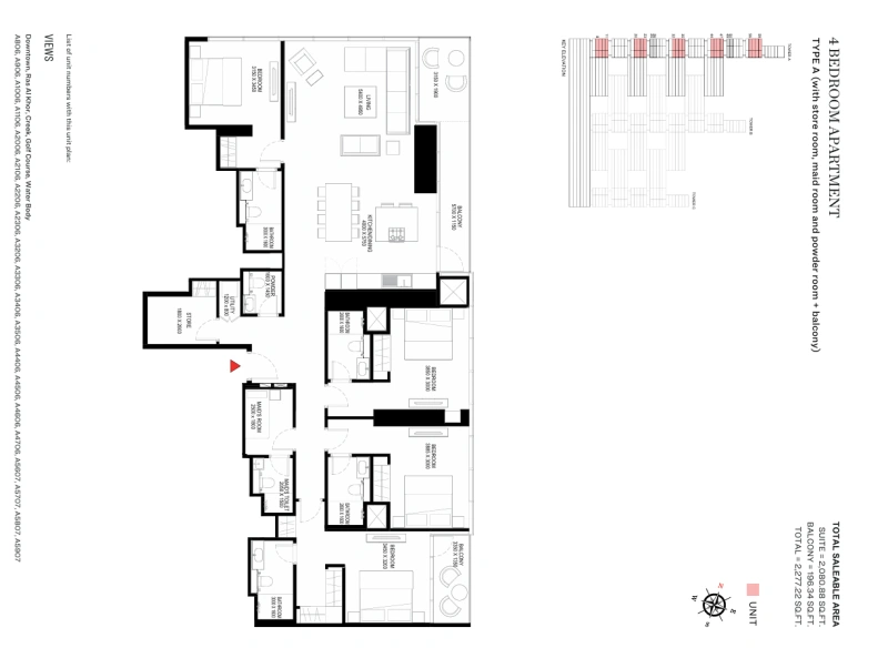 Geräumiges Luxus-Apartment mit vier Schlafzimmern und großem Wohnbereich in Top-Lage!