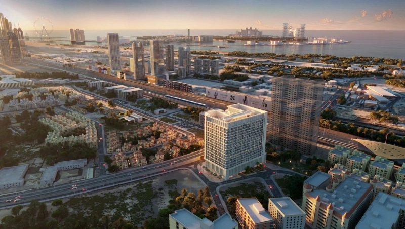 Luxuriöse 3-Zimmer Wohnung mit Marriott Hotel Residence und Maids Room