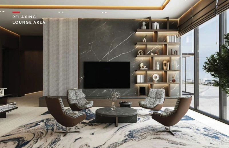 Luxuriöse 3-Zimmer Wohnung mit Marriott Hotel Residence und Maids Room