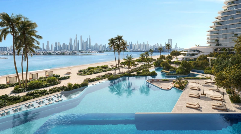 Luxuriöses Apartment mit 1 Schlafzimmer und Balkon, privatem Pool und Blick auf das Meer