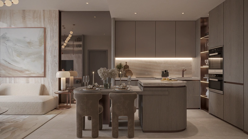 Exklusive 1-Zimmer Wohnung mit Versace Fliesen & Top Lage in JVC