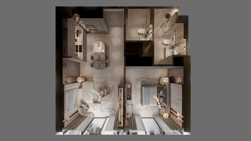 Exklusive 1-Zimmer Wohnung mit Versace Fliesen & Top Lage in JVC