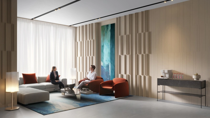 Stunning luxurious two bedroom apartment at The Fifth Tower by Object 1, JVC