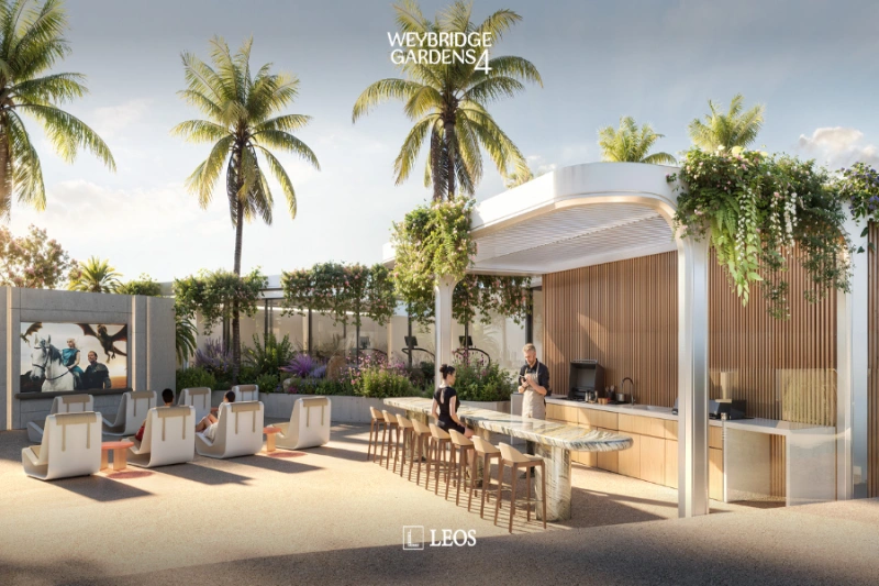 Atemberaubende Zwei-Zimmer-Wohnung mit Pool und Panoramablick