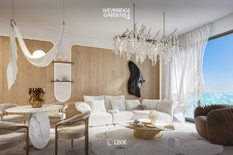 Atemberaubende Zwei-Zimmer-Wohnung mit Pool und Panoramablick