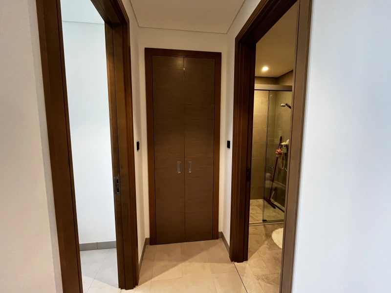 Elegantes Apartment mit traumhaftem Blick in Sobha Hartland Waves - Downtown und Gemeinschaftsblick.