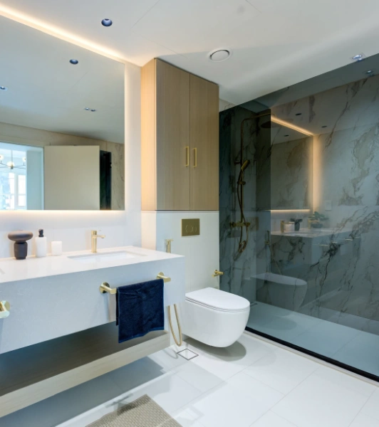 Moderne Luxuswohnung mit 2 Schlafzimmern - komplett möbliert!