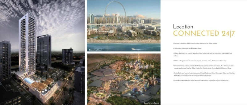 Komplett möblierte 3-Zimmer-Wohnung im Studio One Tower, Dubai Marina - Luxus pur!