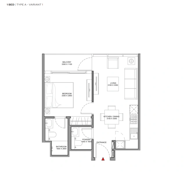 Wohnen am Strand: Luxuriöses 1-Schlafzimmer-Apartment perfekt für einen Ausflug an die Küste