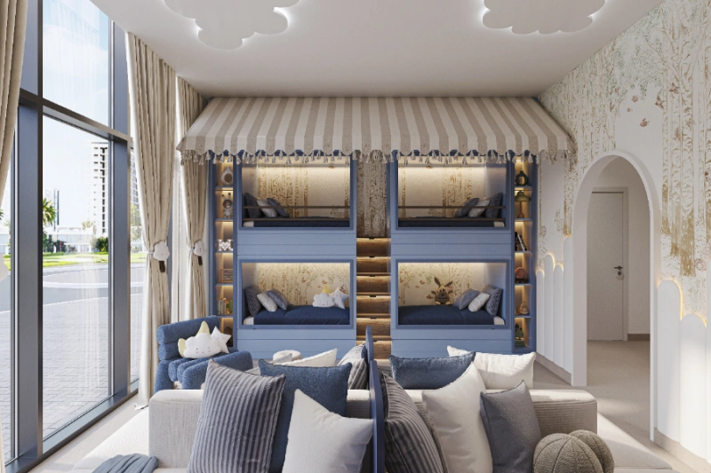 Atemberaubende Zwei-Zimmer-Wohnung mit Pool und Panoramablick