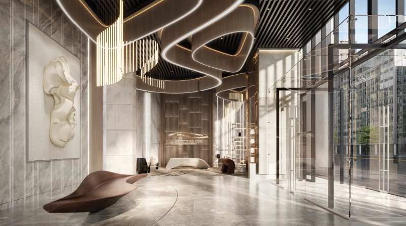 Modernes 1BR-Apartment mit schlankem Design