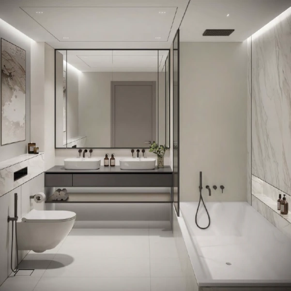 Modernes 1BR-Apartment mit schlankem Design