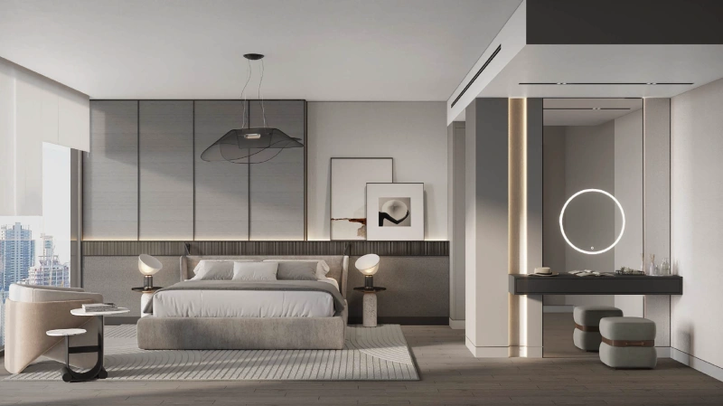 Modernes 1BR-Apartment mit schlankem Design