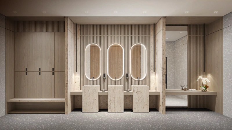 Modernes 1BR-Apartment mit schlankem Design