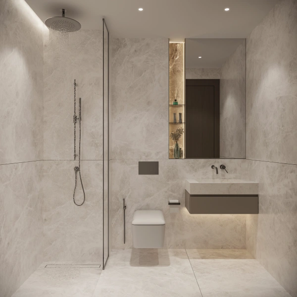 Moderne Stadtwohnung mit Sunken Garden und Basketballplatz auf dem Dach!