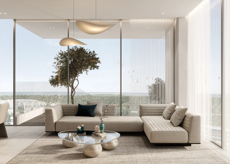 Moderne Stadtwohnung mit Sunken Garden und Basketballplatz auf dem Dach!