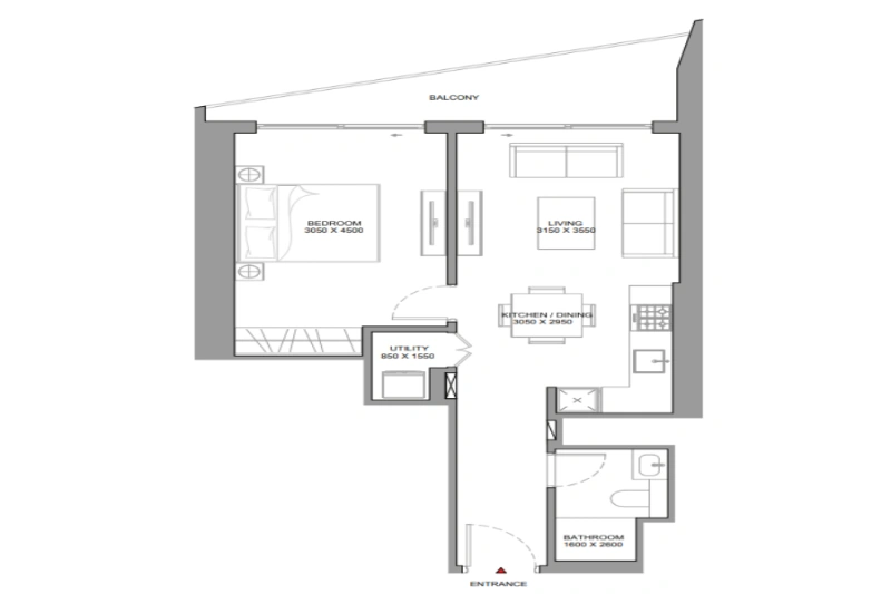 Atemberaubende ein Schlafzimmer mit Pool und Panoramablick