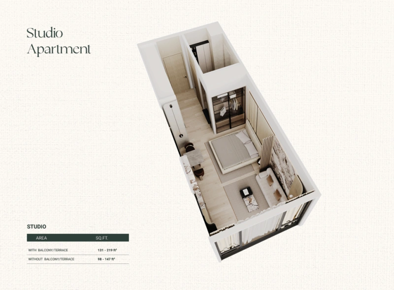 Studio Apartment direkt am Strand | Resort-Style Wohnen |Moderne Ausstattung | Traumhafter Meerblick