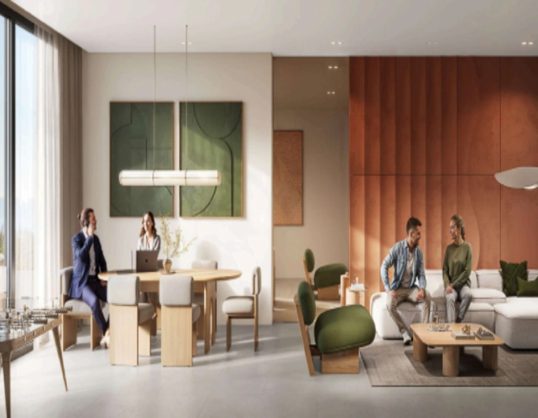 Stilvolle Ein-Zimmer-Wohnung mit Abstellraum Modernes Design