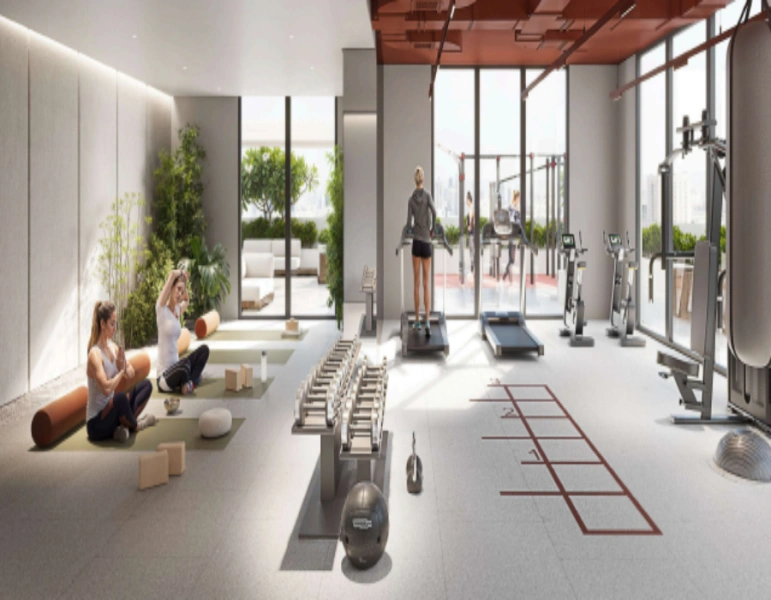 Stilvolle Ein-Zimmer-Wohnung mit Abstellraum Modernes Design